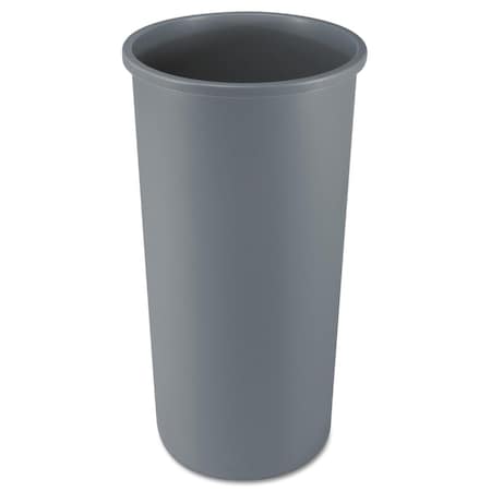 Rcp Untouchable Waste Container Round Plastic 22 Gal Gray 354600GY